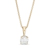 Thumbnail Image 1 of 0.58 CT. Diamond Solitaire Pendant in 10K Gold (I/I3) - 18&quot;