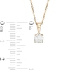 Thumbnail Image 3 of 0.58 CT. Diamond Solitaire Pendant in 10K Gold (I/I3) - 18&quot;