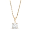 Thumbnail Image 1 of 1.23 CT. Diamond Solitaire Pendant in 10K Gold (I/I3) - 18&quot;