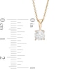 Thumbnail Image 3 of 1.23 CT. Diamond Solitaire Pendant in 10K Gold (I/I3) - 18&quot;