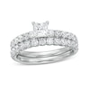 Thumbnail Image 0 of 1.50 CT. T.W. Princess-Cut Diamond Bridal Set in 14K White Gold (I/I2)
