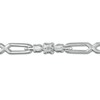 1.23 CT. T.W. Diamond Past Present Future® Station "X" Link Bracelet in 10K White Gold