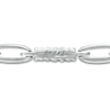 0.45 CT. T.W. Diamond Past Present Future® Link Bolo Bracelet in 10K White Gold -10.5"