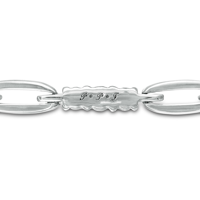 0.45 CT. T.W. Diamond Past Present Future® Link Bolo Bracelet in 10K White Gold -10.5"|Peoples Jewellers