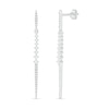 0.29 CT. T.W. Diamond Linear Drop Earrings in 10K White Gold