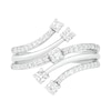 Thumbnail Image 1 of 0.45 CT. T.W. Diamond Multi-Row Bypass Ring in 10K White Gold