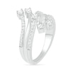 Thumbnail Image 2 of 0.45 CT. T.W. Diamond Multi-Row Bypass Ring in 10K White Gold