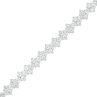 1.58 CT. T.W. Diamond Bracelet in 10K White Gold – 7.25"