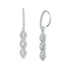 Thumbnail Image 0 of 0.95 CT. T.W. Oval Diamond Past Present Future® Twist Frame Drop Earrings in 10K White Gold