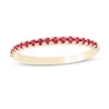 Thumbnail Image 0 of Ruby Petite Stackable Band in 10K Gold - Size 7