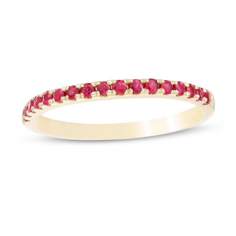 Ruby Petite Stackable Band in 10K Gold - Size 7|Peoples Jewellers