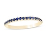 Thumbnail Image 0 of Blue Sapphire Petite Stackable Band in 10K Gold - Size 7