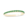 Emerald Petite Stackable Band in 10K Gold - Size 7