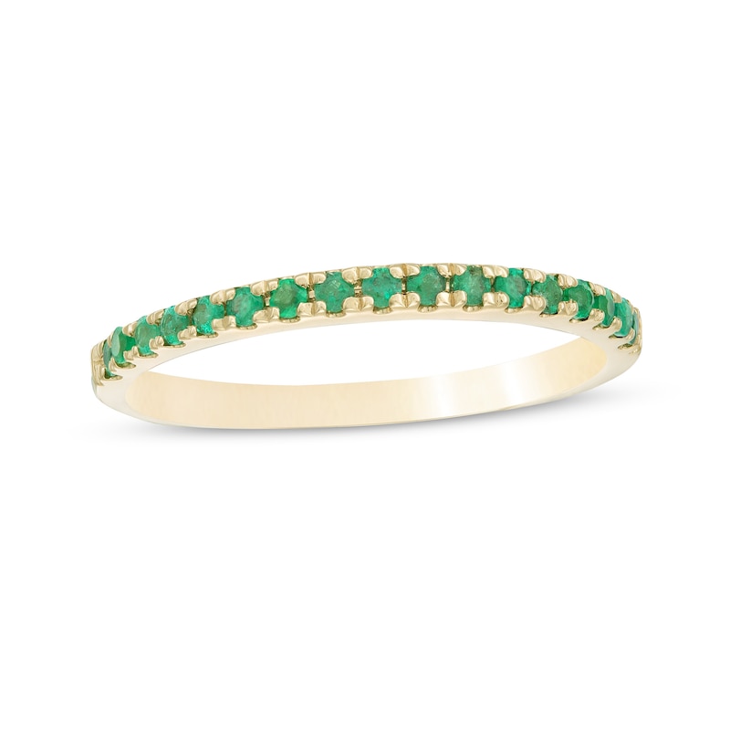 Emerald Petite Stackable Band in 10K Gold - Size 7|Peoples Jewellers