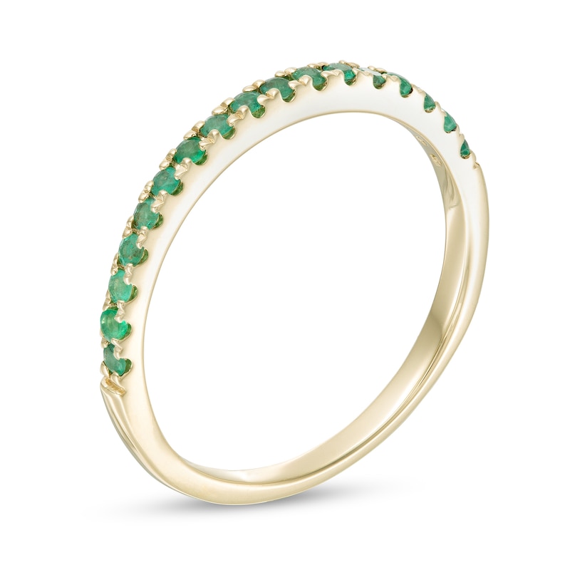 Emerald Petite Stackable Band in 10K Gold - Size 7|Peoples Jewellers