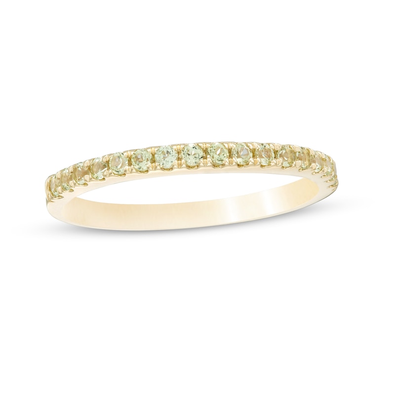 Peridot Petite Stackable Band in 10K Gold - Size 7|Peoples Jewellers