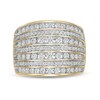 1.00 CT. T.W. Diamond Multi-Row Anniversary Ring in 10K Gold