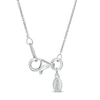 Peoples Private Collection 0.10 CT. T.W. Diamond "V" Shaped Necklace in 10K Two-Tone Gold