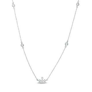 Peoples Private Collection 0.25 CT. T.W. Diamond Station Necklace in 10K White Gold