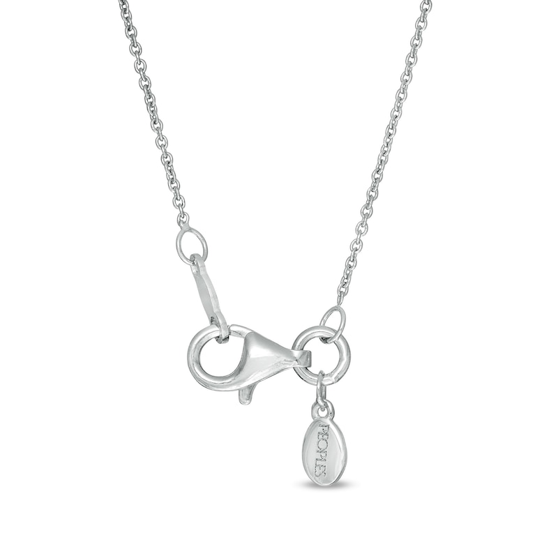 Peoples Private Collection 0.25 CT. T.W. Diamond Station Necklace in 10K White Gold|Peoples Jewellers