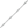 Thumbnail Image 0 of Peoples Private Collection 0.25 CT. T.W. Diamond Bracelet in 10K White Gold - 7.25"