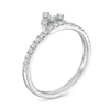 Thumbnail Image 2 of Peoples Private Collection 0.25 CT. T.W. Diamond Crown Ring in 10K White Gold