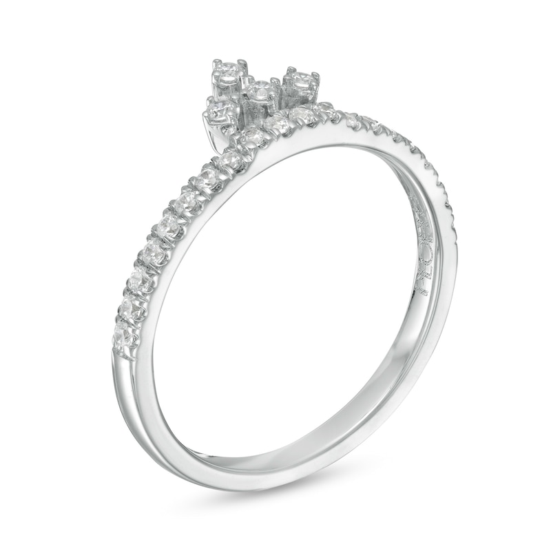 Peoples Private Collection 0.25 CT. T.W. Diamond Crown Ring in 10K White Gold|Peoples Jewellers