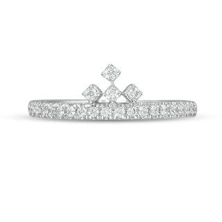 Peoples Private Collection 0.25 CT. T.W. Diamond Crown Ring in 10K White Gold