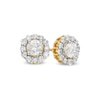 Thumbnail Image 0 of 0.83 CT. T.W. Diamond Frame Stud Earrings in 10K Gold