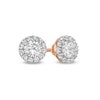 Thumbnail Image 0 of 0.37 CT. T.W. Diamond Frame Stud Earrings in 10K Rose Gold