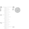 Thumbnail Image 2 of 0.83 CT. T.W. Diamond Frame Stud Earrings in 10K White Gold
