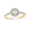 Thumbnail Image 1 of 0.29 CT. T.W. Diamond Frame Vintage-Style Engagement Ring in 10K Gold