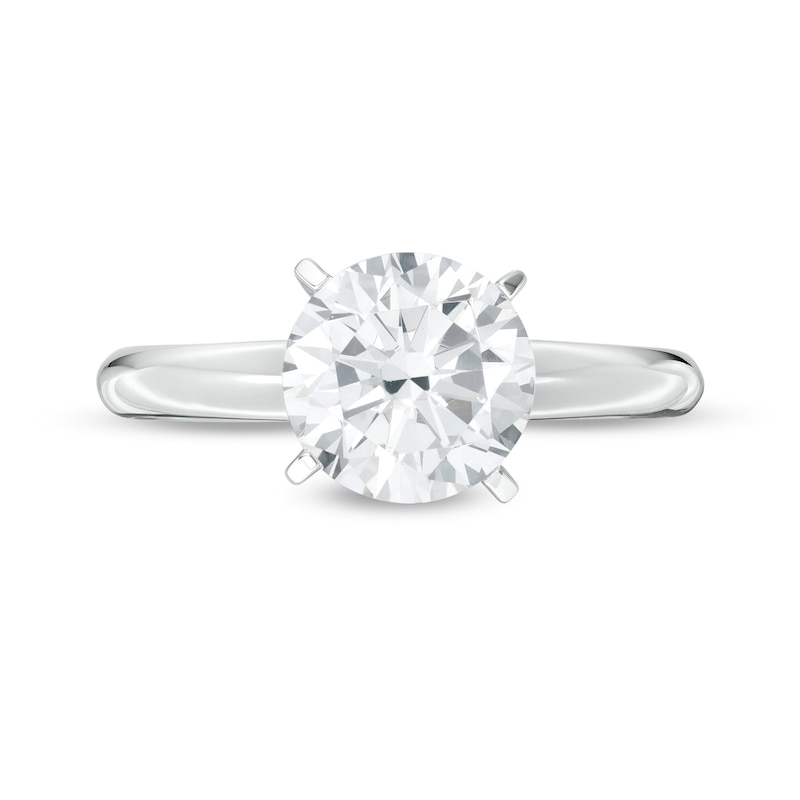 Main Image 4 of 2.00 CT. Certified Lab-Created Diamond Solitaire Engagement Ring in 14K White Gold (F/SI2)