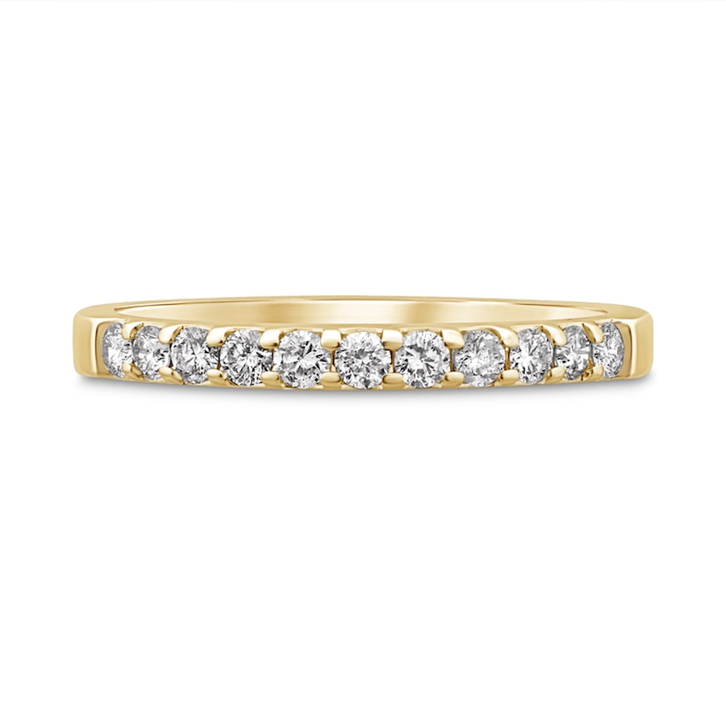 Main Image 1 of 0.37 CT. T.W. Diamond Eleven Stone Anniversary Band in 10K Gold