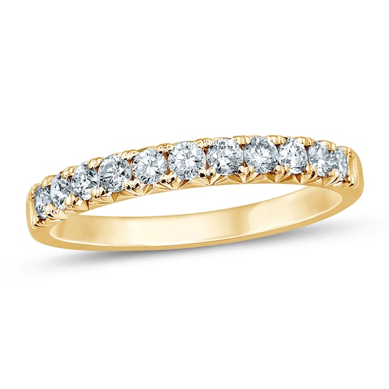 0.45 CT. T.W. Diamond Eleven Stone Anniversary Band in 14K Gold