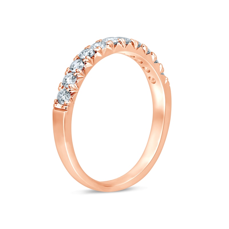 0.45 CT. T.W. Diamond Eleven Stone Anniversary Band in 14K Rose Gold