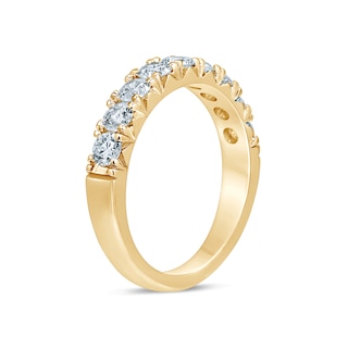 0.95 CT. T.W. Diamond Nine Stone Anniversary Band in 14K Gold