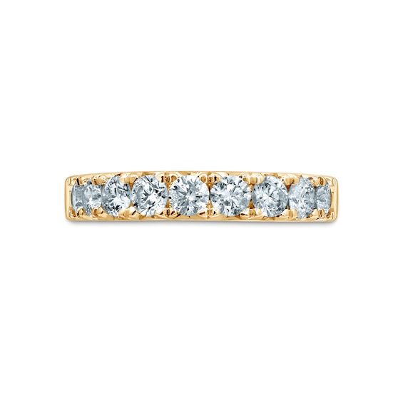 0.95 CT. T.W. Diamond Nine Stone Anniversary Band in 14K Gold