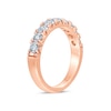 0.95 CT. T.W. Diamond Nine Stone Anniversary Band in 14K Rose Gold