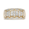 Thumbnail Image 0 of Marilyn Monroe™ Collection 0.58 CT. T.W. Baguette and Round Diamond Vintage-Style Anniversary Band in 14K Gold