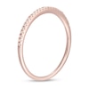Thumbnail Image 2 of 0.05 CT. T.W. Diamond Stackable Anniversary Band in 10K Rose Gold