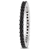 0.95 CT. T.W. Black Enhanced Diamond Eternity Band in 10K White Gold