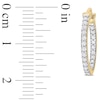 Thumbnail Image 2 of 0.48 CT. T.W. Diamond Inside-Out Hoop Earrings in 10K Gold