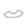 Thumbnail Image 0 of 0.145 CT. T.W. Diamond Tiara Contour Anniversary Band in 10K White Gold