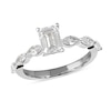 Thumbnail Image 1 of 1.60 CT. T.W. Emerald-Cut and Marquise Diamond Engagement Ring in 14K White Gold