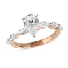 Thumbnail Image 1 of 1.60 CT. T.W. Pear-Shaped and Marquise Diamond Engagement Ring in 14K Rose Gold