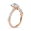 1.60 CT. T.W. Pear-Shaped and Marquise Diamond Engagement Ring in 14K Rose Gold