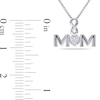Thumbnail Image 2 of Composite Diamond Accent Infinity Heart "MOM" Pendant in Sterling Silver