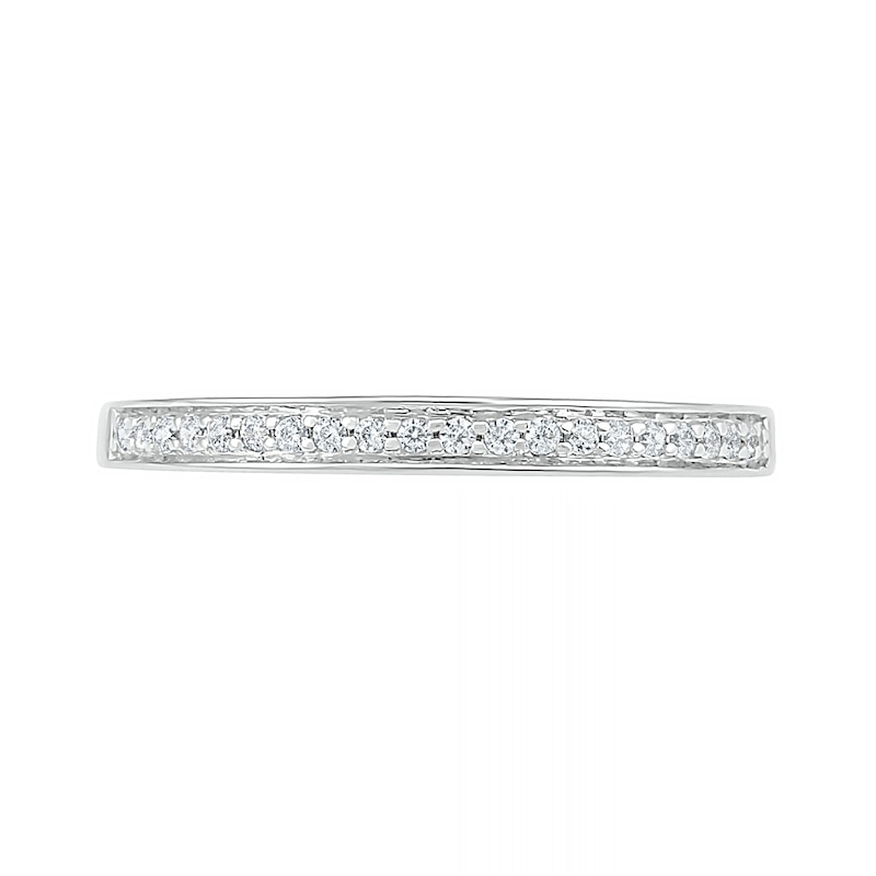 Main Image 8 of 0.95 CT. T.W. Baguette and Round Diamond Sunburst Frame Bridal Set in 10K White Gold