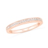 Thumbnail Image 6 of 0.95 CT. T.W. Baguette and Round Diamond Sunburst Frame Bridal Set in 10K Rose Gold